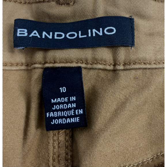 Bandolino Amy Jeans Womens Brown Denim Size 10 Straight Stretch Pockets - Picture 3 of 9